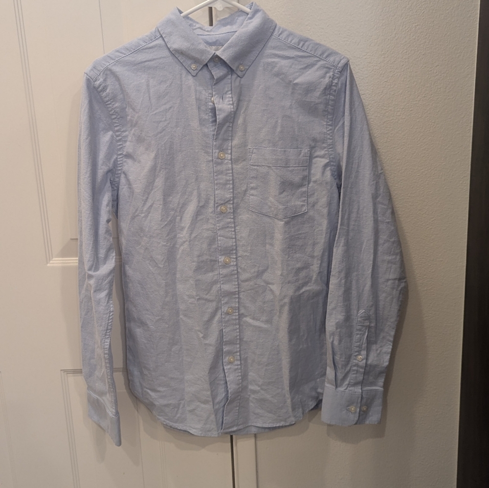 The Everywhere Oxford Button-Up Slim Goodfellow & Co Blue Shirt